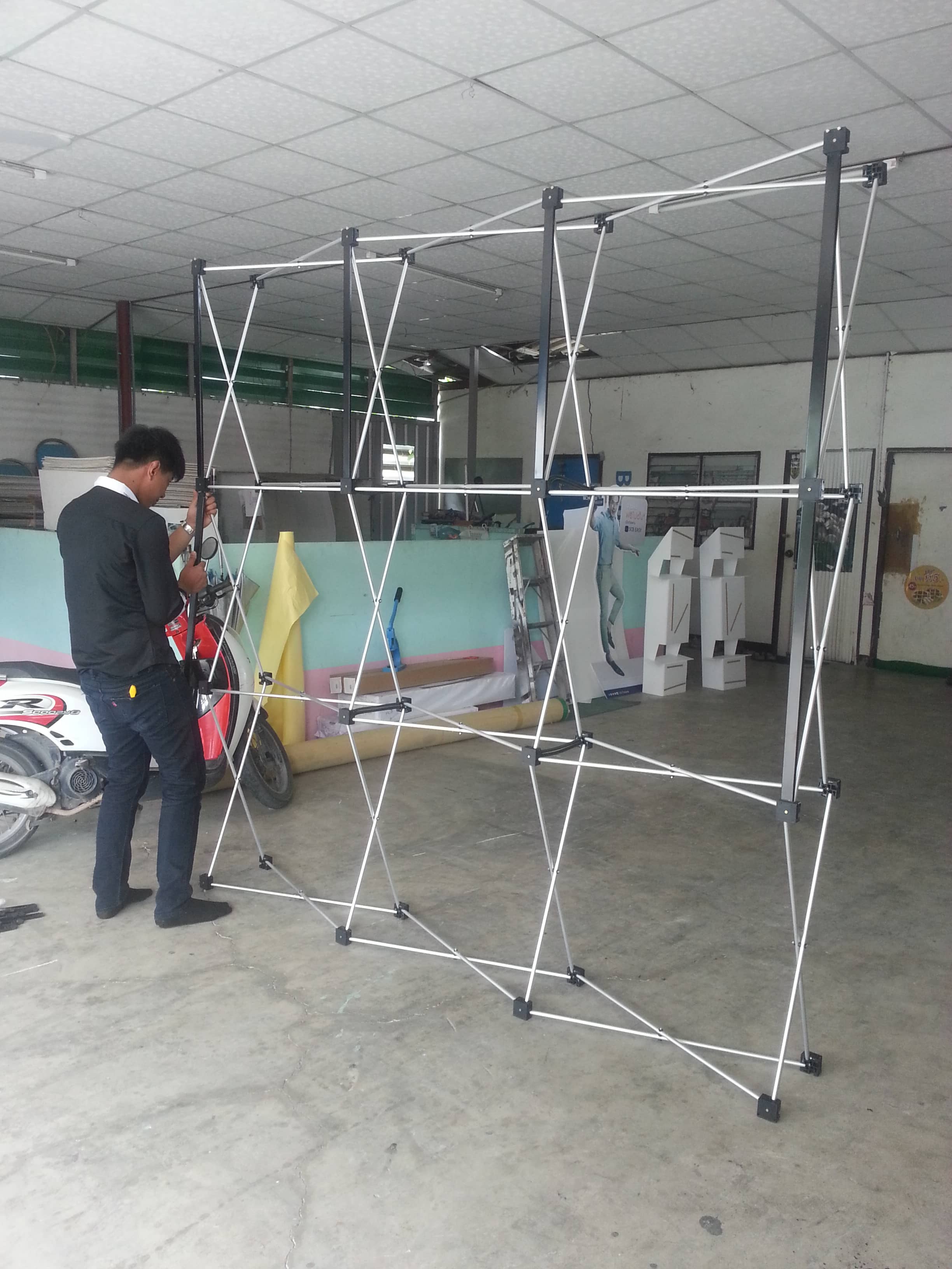 service booth by signmasterpro.co.th