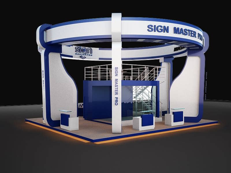 service booth by signmasterpro.co.th