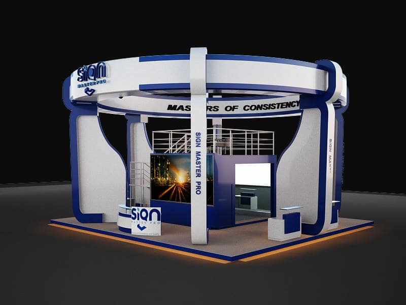 service booth by signmasterpro.co.th